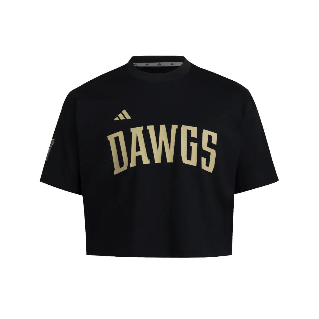adidas UniteFit Washington Huskies DAWGS Cropped Jersey Tee