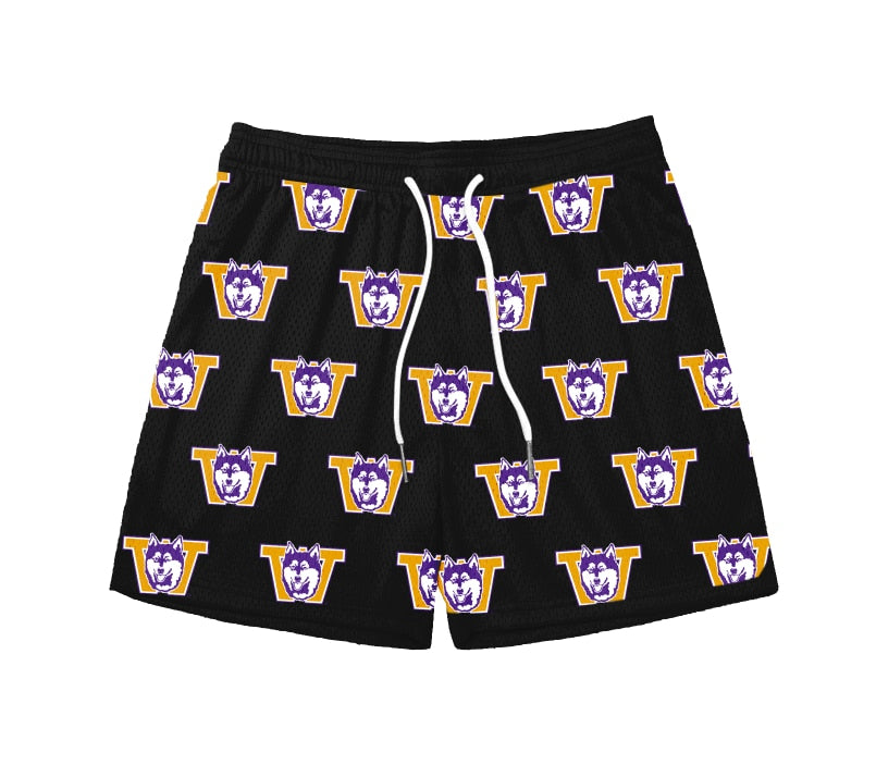 SLAM Men's Vault Dog All Over Fundamental Shorts 5"