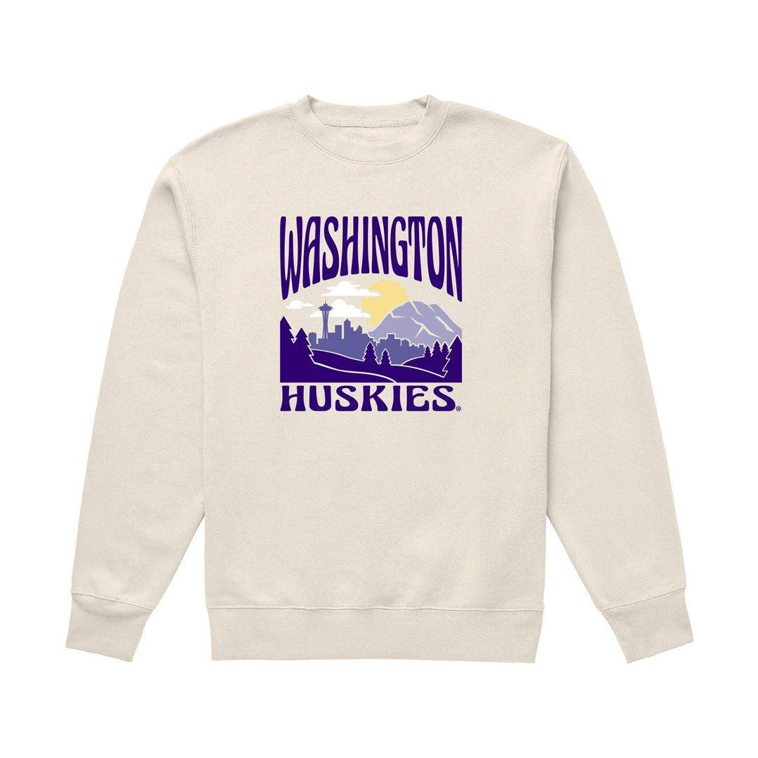 USCAPE Unisex Washington Huskies Summit Midweight Crewneck