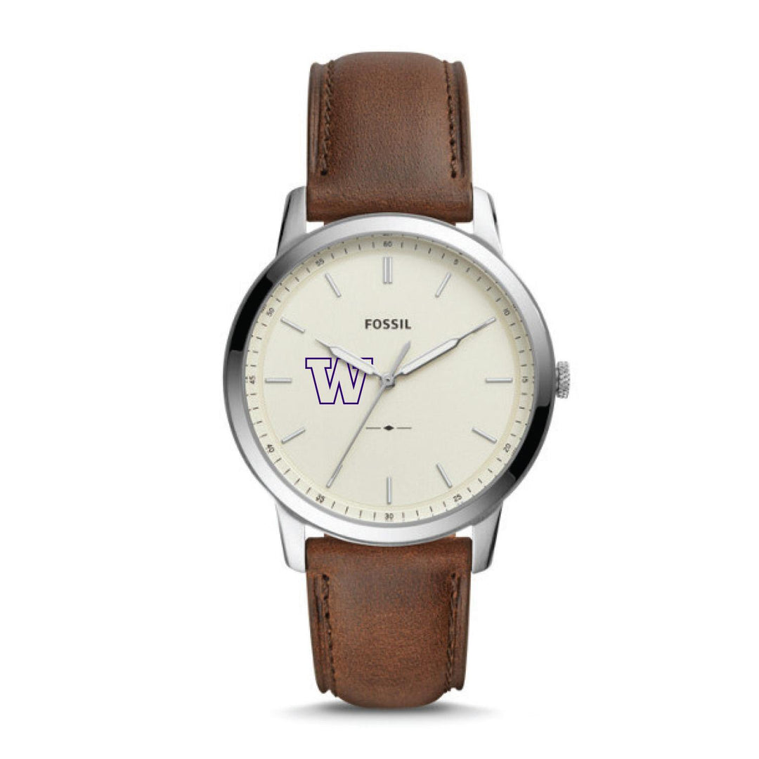 DROP SHIP Fossil Brown W Minimalist Leather Watch