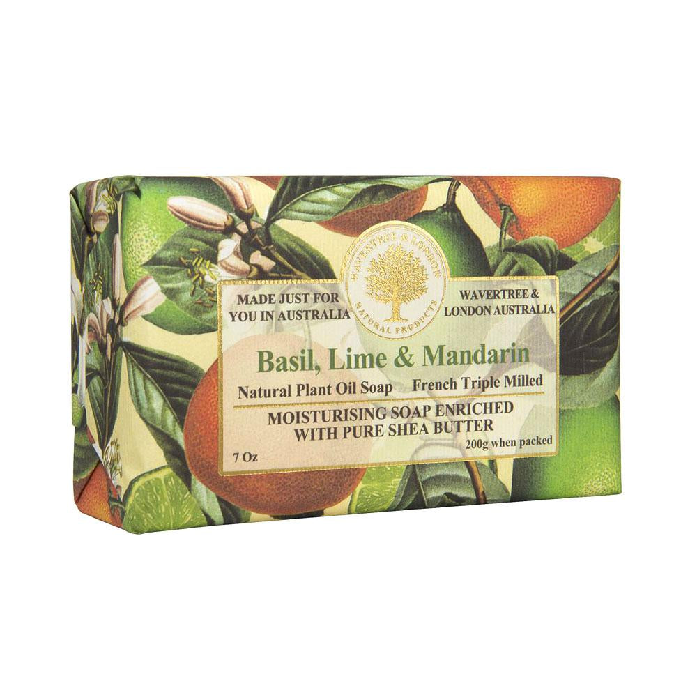 Wavertree & London Basil, Lime & Mandarin Bar Soap