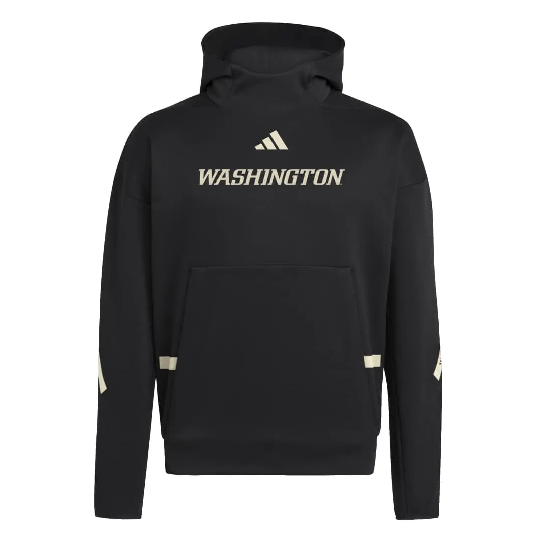 adidas Men's Washington Huskies Wordmark ZNE Pullover Hoodie