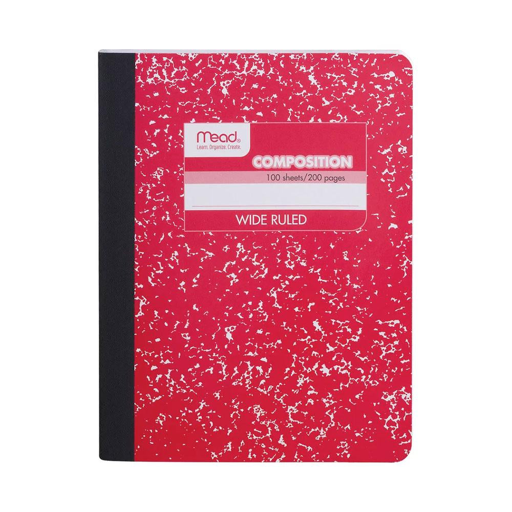 Mead Fashion Assorted Wide Ruled Composition Notebook
