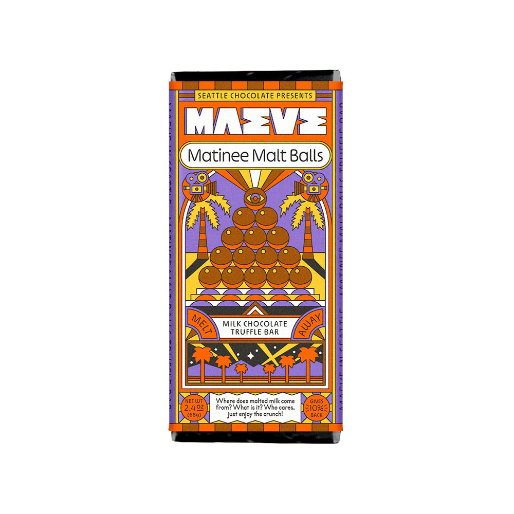 Maeve Seattle Chocolate Matinee Malt Balls Truffle Bar