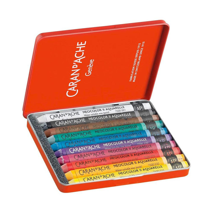 Caran D'Ache Neocolor II Water Soluble Pastels 10 Pieces
