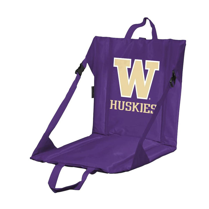 Logo Purple W Stadium Seat Cushion with Back Support