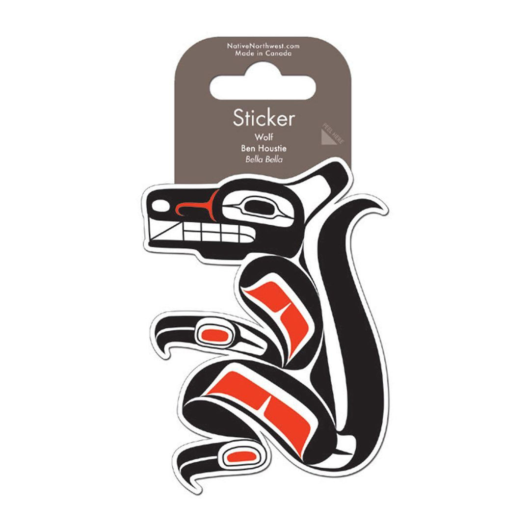 Native Northwest Wolf by B.H. Sticker