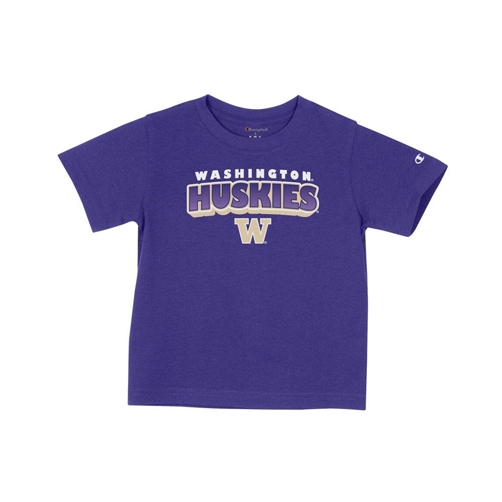 Champion Toddler Purple WA Huskies W Stadium Tee