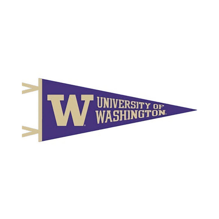 Collegiate Pac. Purple W U of W Pennant 9" x 24"