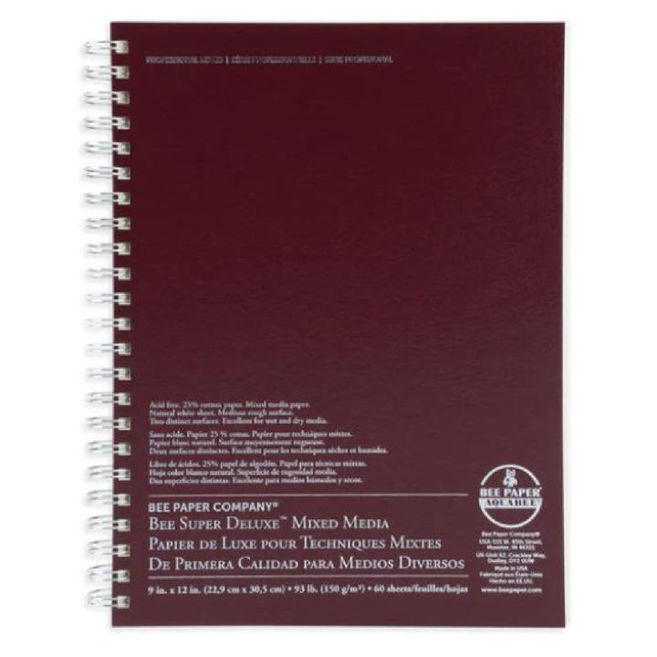 Bee Paper Super Deluxe 93lb Mixed Media Spiral Pad
