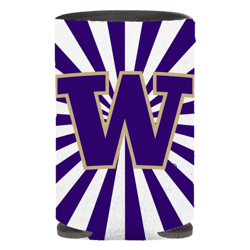 MCM Purple W Sunburst Britepix Koozie Can Cooler