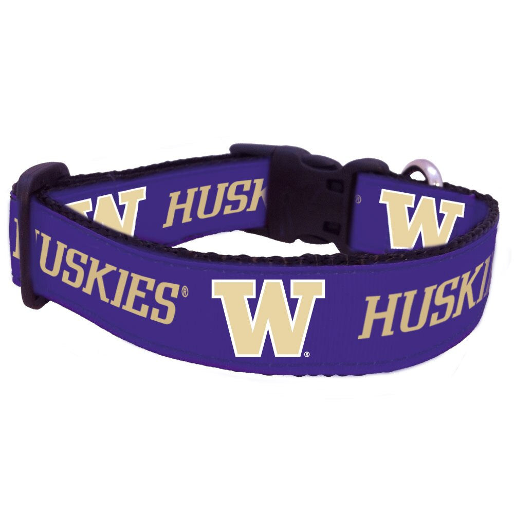 All Star Dogs Purple W Huskies Pet Collar