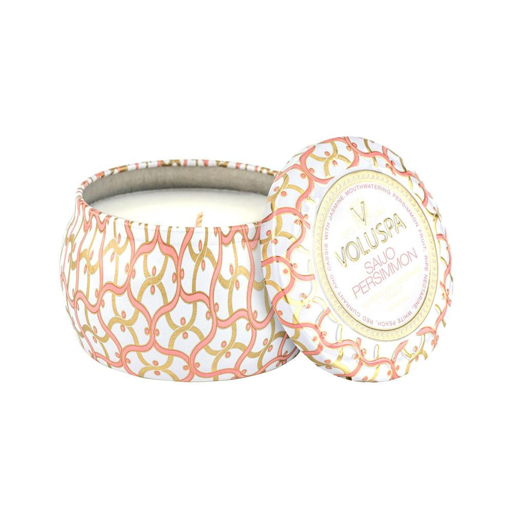 Voluspa Saijo Persimmon Mini Tin Candle 4oz