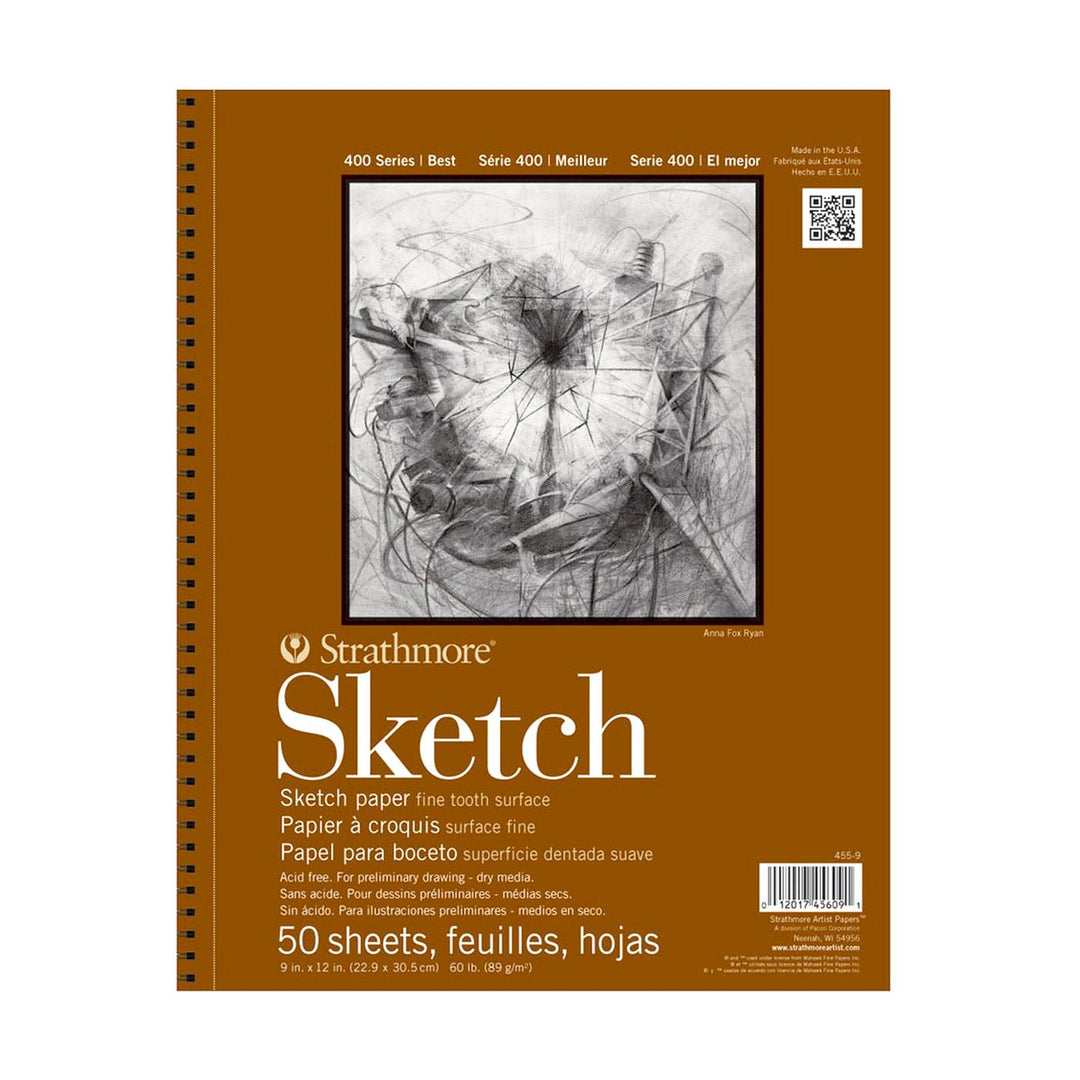 Strathmore 400 Series 60lb Sketch Pad 50 Sheet 9"x12"