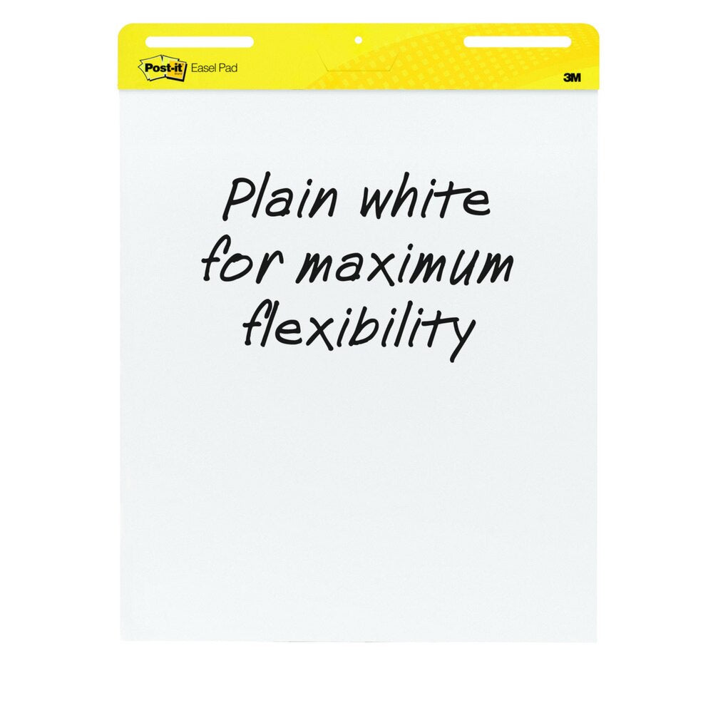 Post-it White Blank Self Stick 25"x30" Easel Pad 30ct
