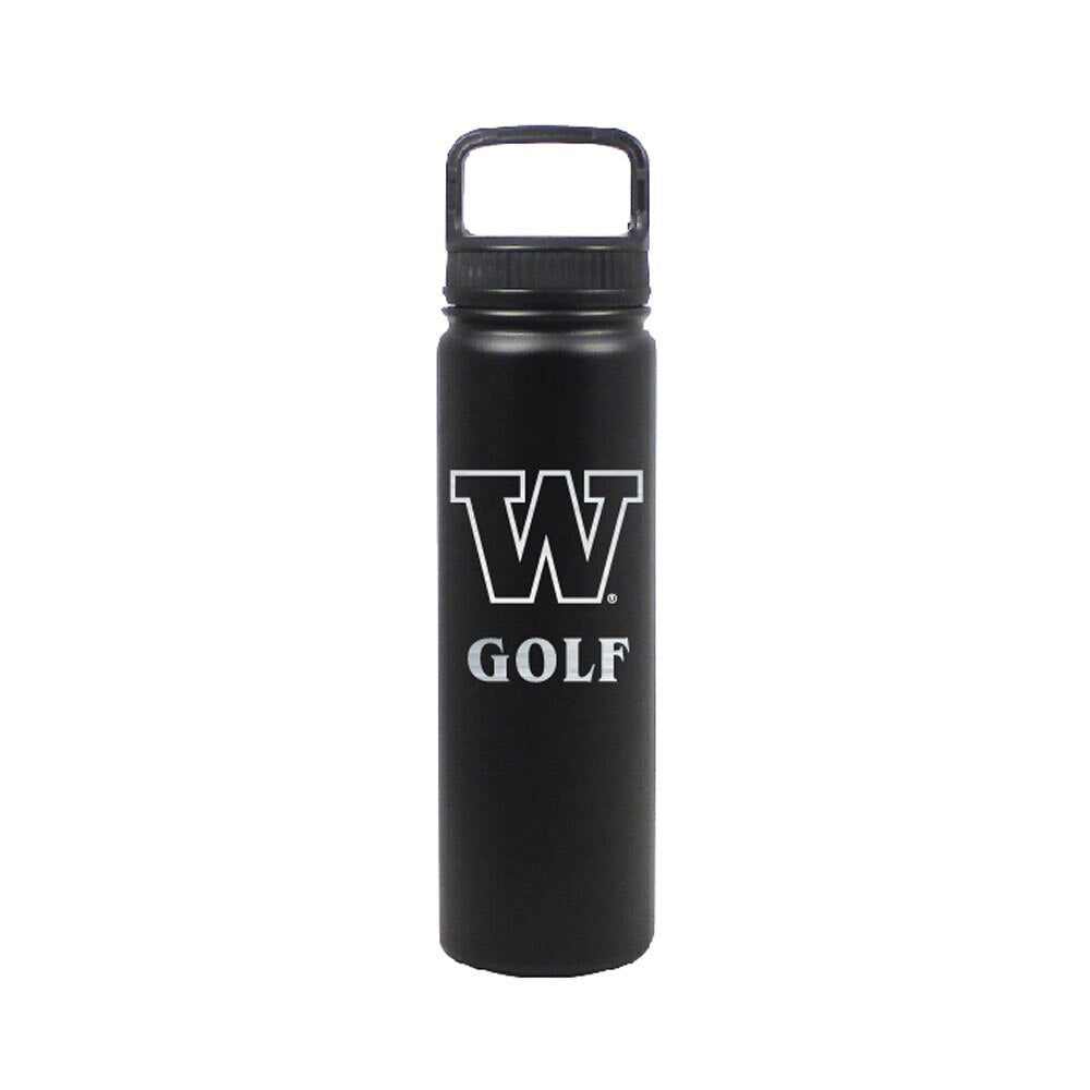DROP SHIP Nordic Black W Golf Insulated Stainless Steel Bottle 24oz