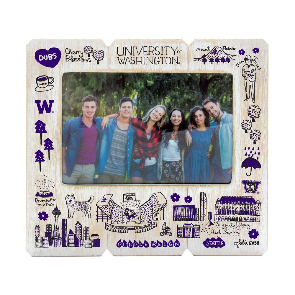 Neil Julia Gash U of W Distressed Wood Photo Picture Frame 4"x6"