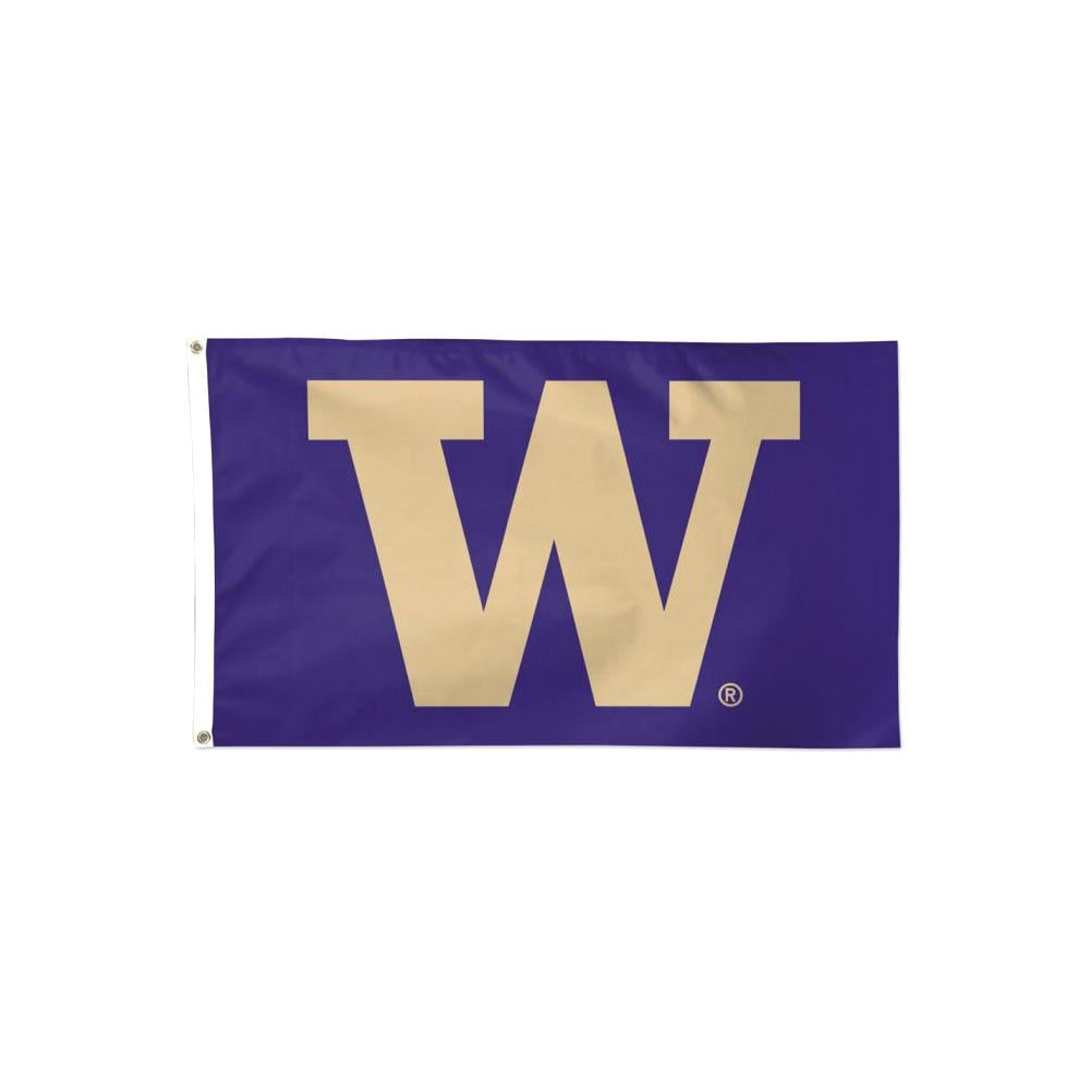 Wincraft Purple Gold W Logo Deluxe Flag 3x5
