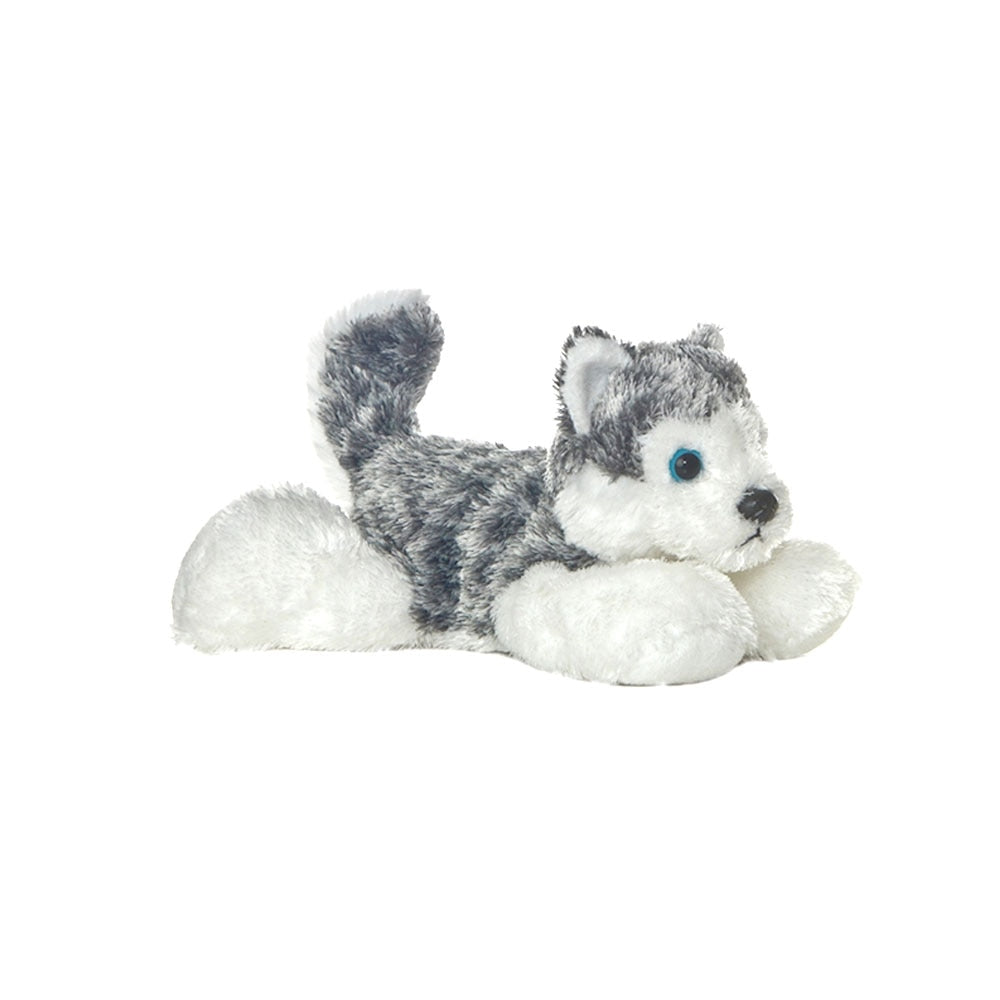 Aurora World Flopsies Shadow Husky – Peluche Morbido 30cm Con Corpo In Bean Bag