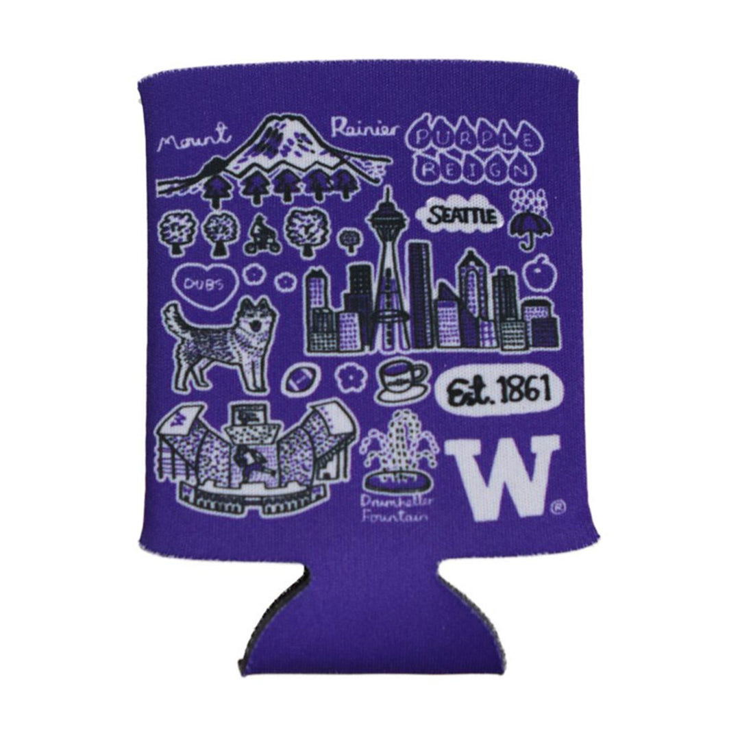 Neil Julia Gash U of W Can Cooler Koozie 12oz