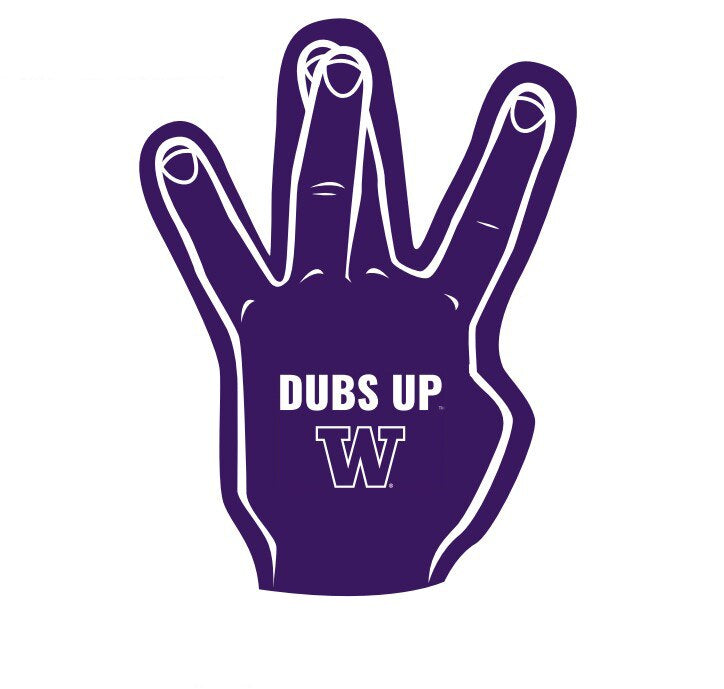 MCM Purple W Dubs Up Foam Hand