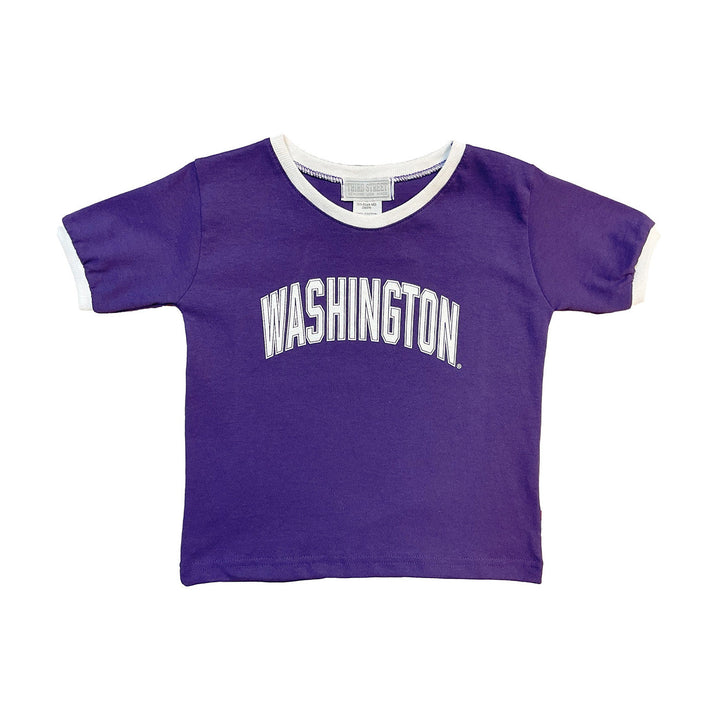Third Street Purple Toddler Washington Ringer Tee