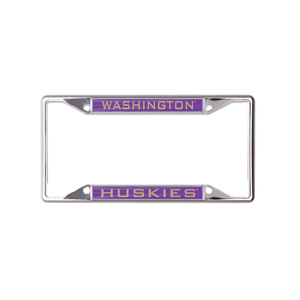Wincraft Chrome Purple Acrylic WA Huskies Printed License Plate Frame