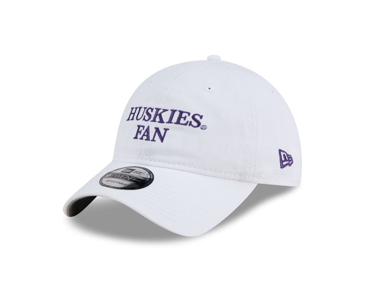 New Era Women's White Huskies Fan 9Twenty Adjustable Hat
