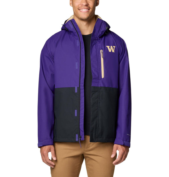 ウォームアップウェア Columbia Washington huskies Columbia Men's Washington Huskies Field Bound Rain Jacket