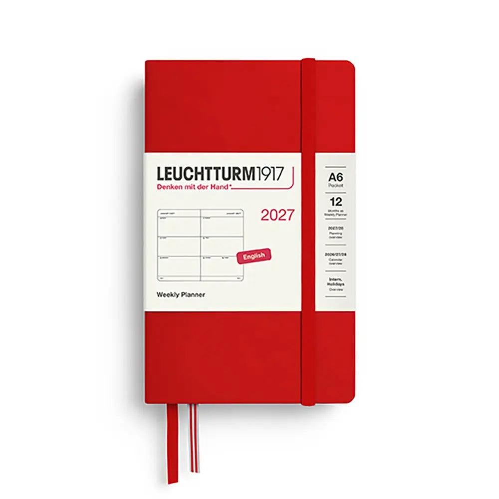Leuchtturm 2027 A6 Pocket Weekly Hardcover Planner