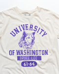 Close up of retro UW Husky logo. thumbnail