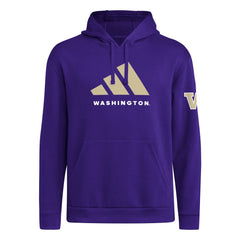 adidas Unisex 2025 Washington 3 Bar Logo Fleece Hoodie