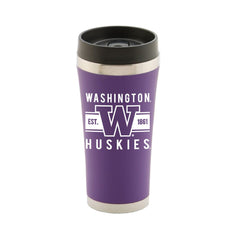 RFSJ Purple Washington W Huskies Est.1861 JV Travel Mug 16oz