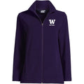 Lands' End Women's UW Bothell Thermacheck Fleece Full Zip Purple thumbnail