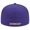 New Era Purple W Logo 59Fifty EG Fitted Hat Back thumbnail
