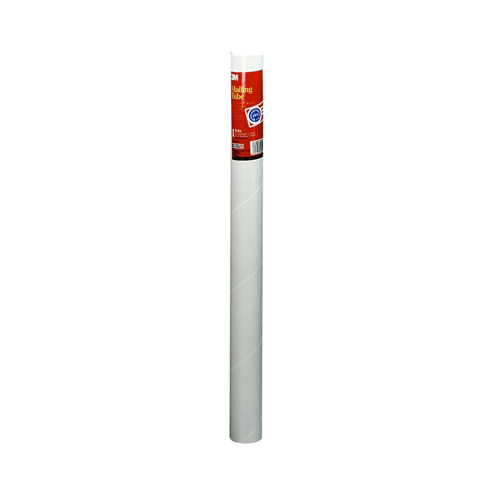 Scotch White 2"x24" Mailing Tube With Caps