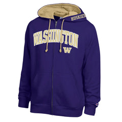 Champion Men's Washington Huskies FW26 Applique Full Zip Hoodie Hover