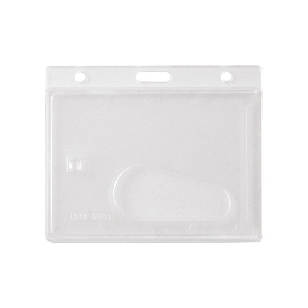 ID Edge Frost Horizontal Thumb Notch Card And Badge Holder