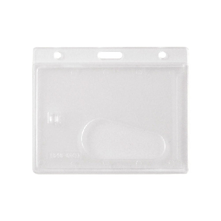 ID Edge Frost Horizontal Thumb Notch Card And Badge Holder