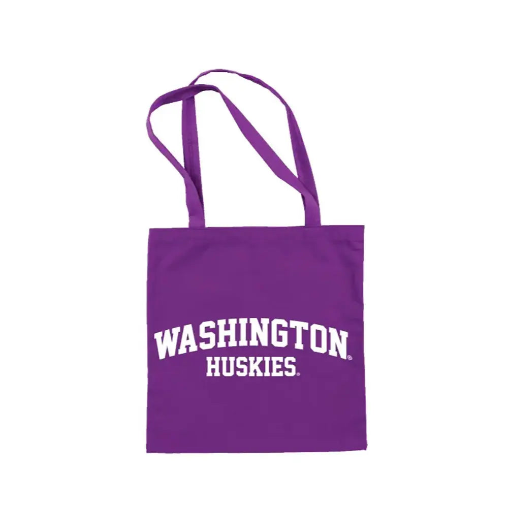Neil Purple Arch Washington Huskies Canvas Slim Tote