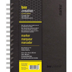 Photo of Bee Paper 5.5" x 8" 110 lb. 50 Sheet Marker Journal.