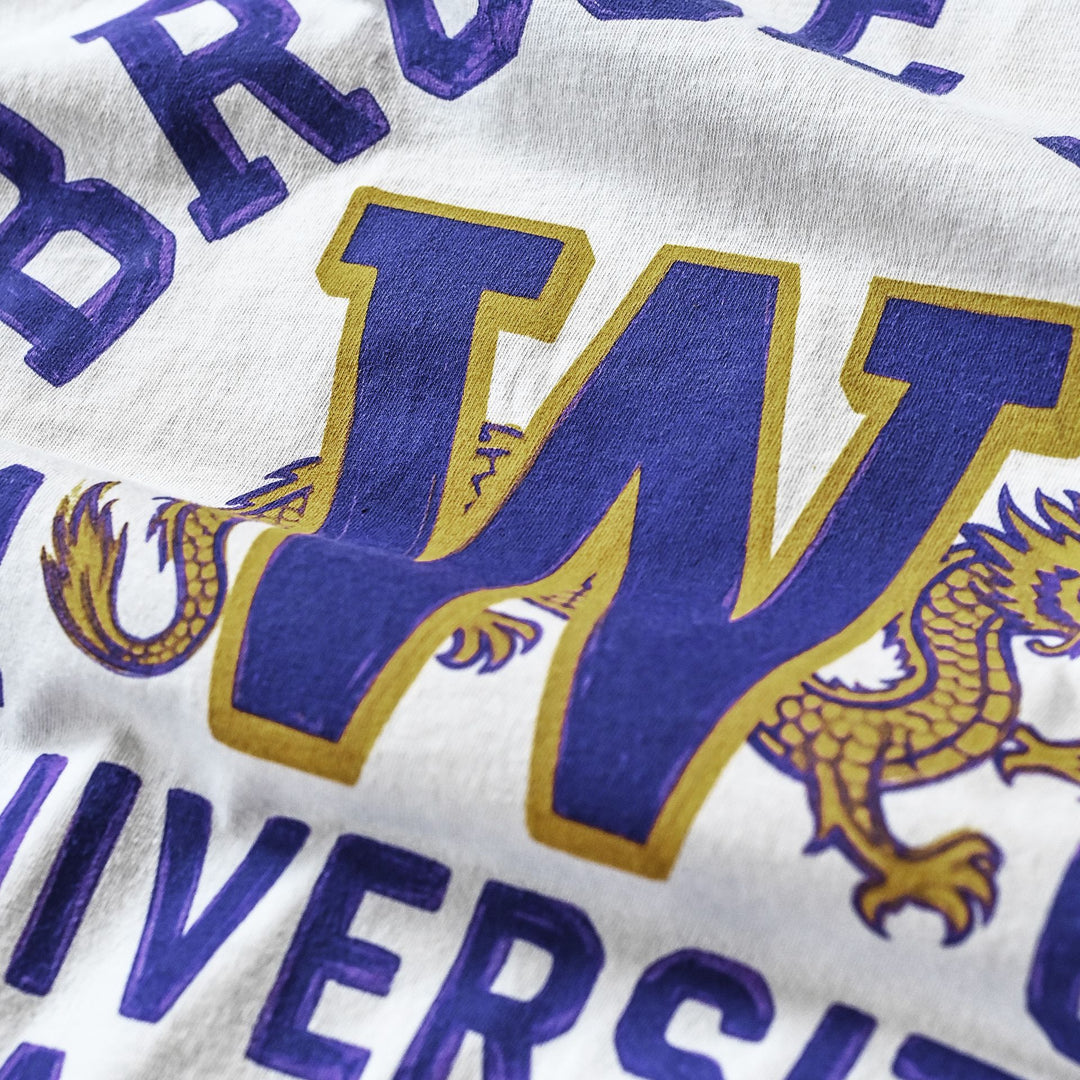 Roots of Fight Unisex Washington Huskies Bruce Lee Campus Legend Short Sleeve Tee