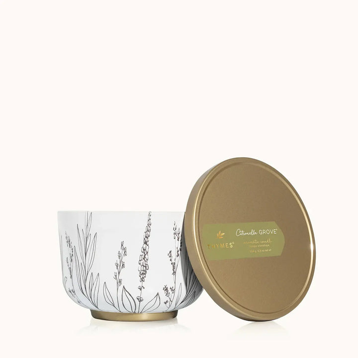 Thymes Citronella Grove Poured Tin Candle