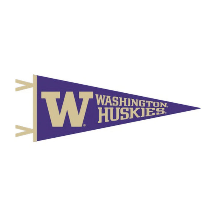 Collegiate Pac. Purple W Washington Huskies Pennant 12"x30"