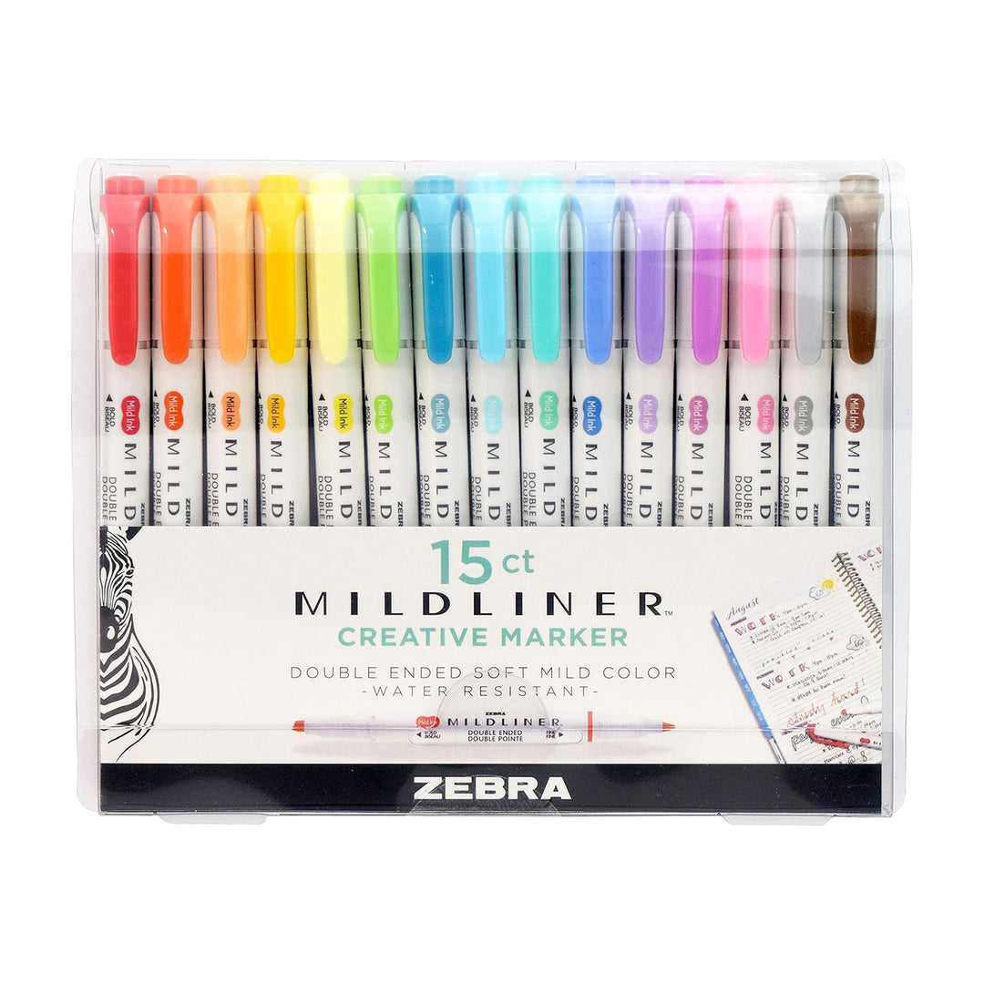 Zebra Mildliner Highlighter Set 15 pc.