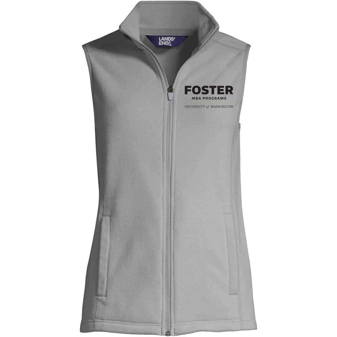 Lands' End Women's UW Foster MBA Programs ThermaCheck Fleece Vest