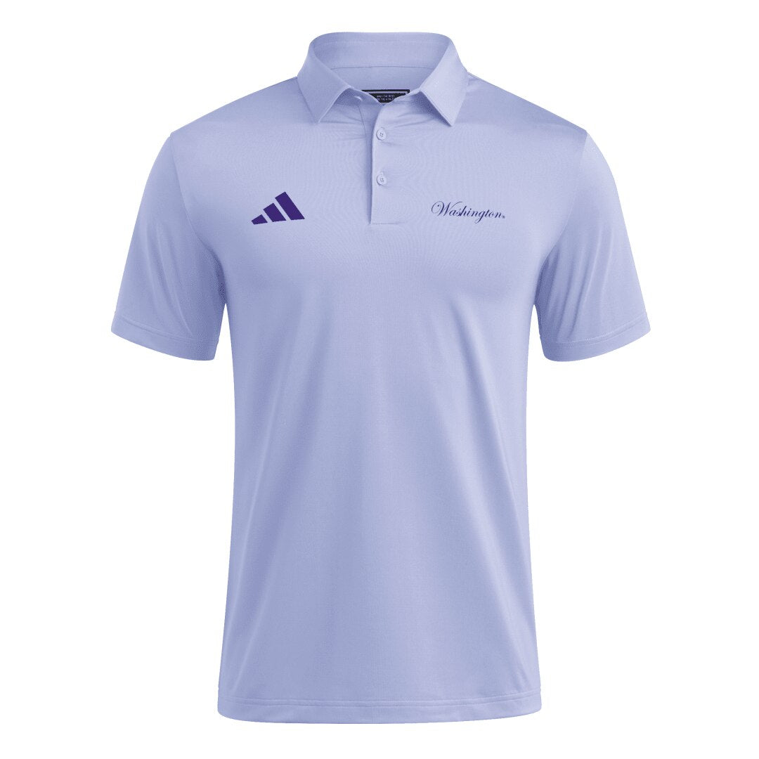 adidas Men's SS25 Script Washington Ultimate365 Solid Polo
