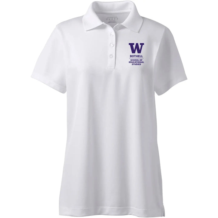 Lands' End Women's UW Bothell School of Educational Studies Polyester Polo