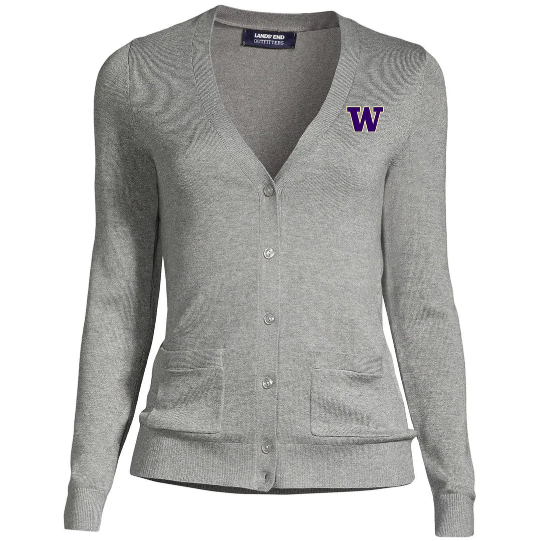 Lands' End IN STORE Women's UW Cotton Modal Long Sleeve V-neck Cardigan Sweater