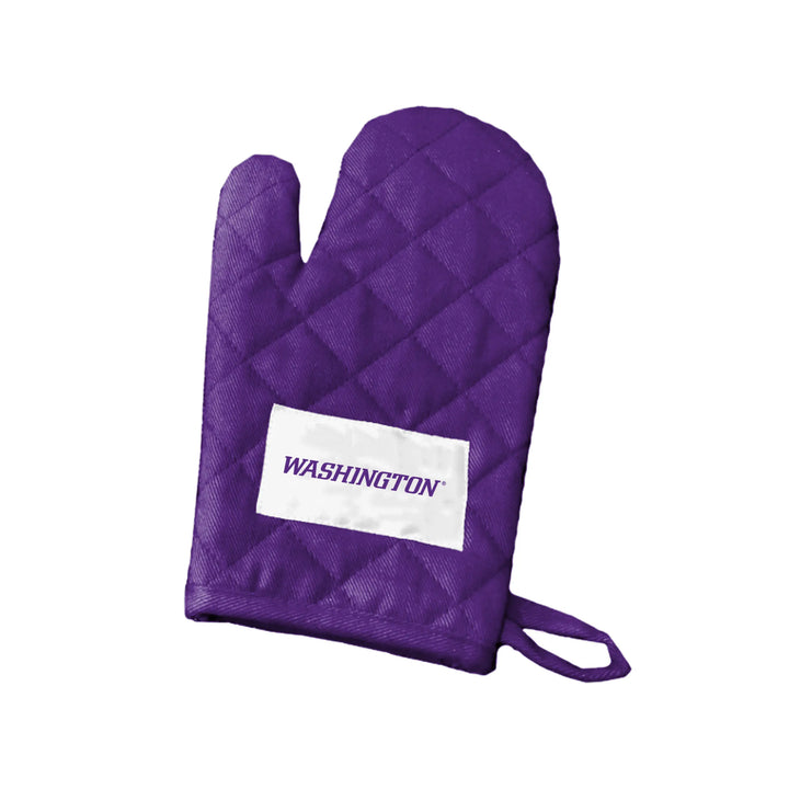 Logo Purple Gold W Grill Oven Mitt